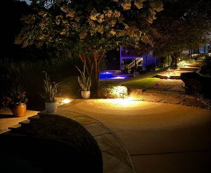 Landscape lighting repair services