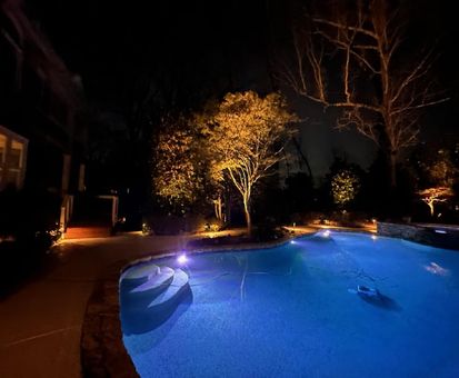 Landscape lighting maintenance service